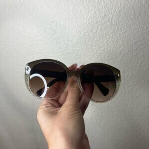 Emilio Pucci EP736S 313 Brown Gray Oversized Gradient Sunglasses 56-18-135 MM